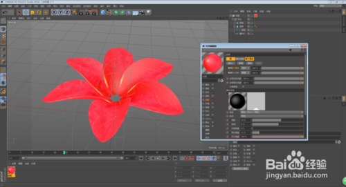 C4D怎么制作花朵開放的動畫效果