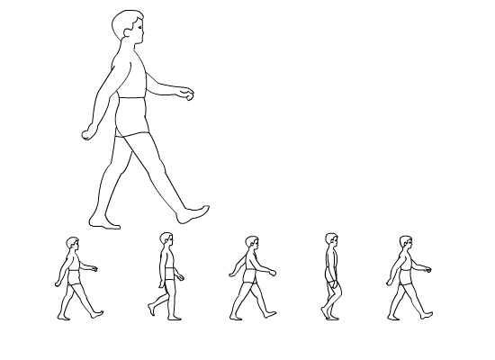 Flash動(dòng)畫(huà)技巧:人側(cè)面走路動(dòng)畫(huà)制作