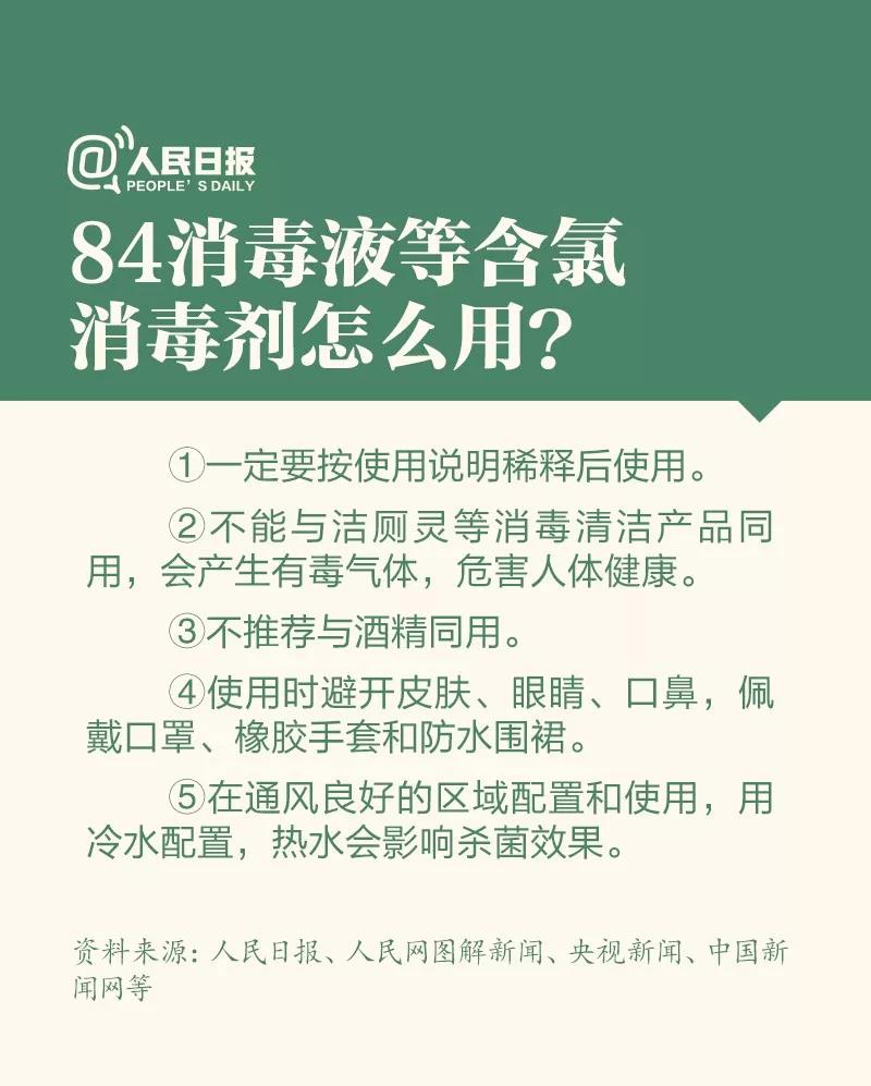 防控新型冠狀病毒：84消毒液等含氯氣消毒劑怎么用？.jpg