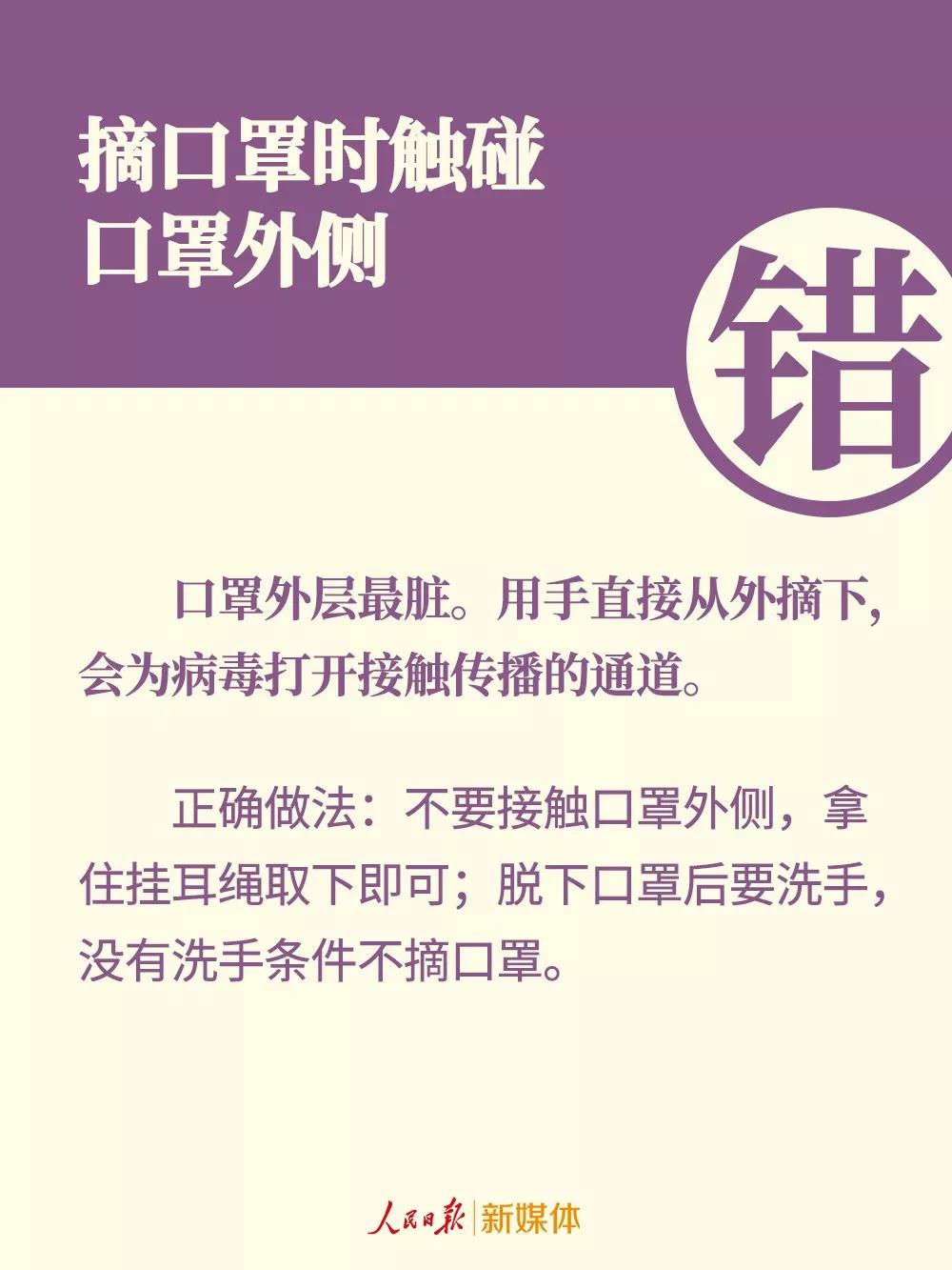 口罩的錯誤戴法：摘口罩時觸碰口罩外側.jpg