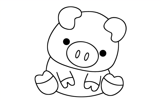 小豬簡(jiǎn)筆畫怎么畫？小豬簡(jiǎn)筆畫的畫法步驟教程.png