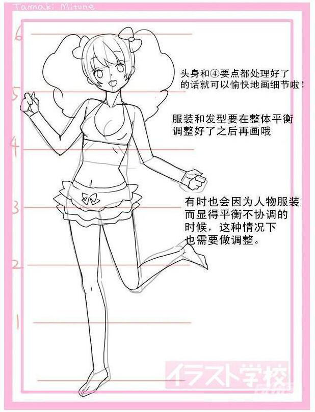 動(dòng)漫女生頭身比怎么畫(huà)？動(dòng)漫女生頭身比畫(huà)法教程六.jpg