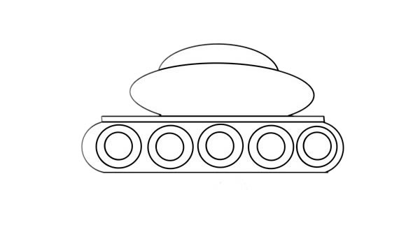 坦克畫(huà)法_卡通坦克簡(jiǎn)筆畫(huà)步驟圖解教程