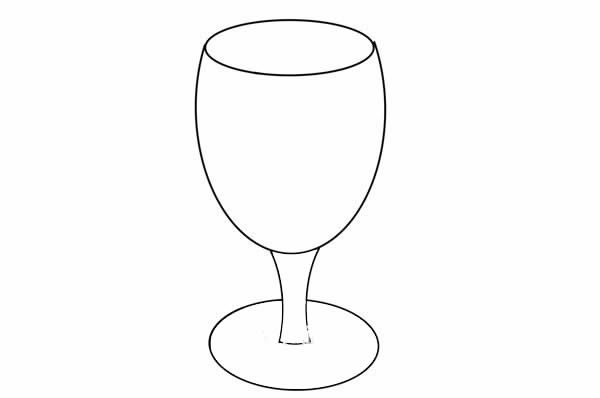 一杯紅酒簡(jiǎn)筆畫(huà)步驟畫(huà)法圖片
