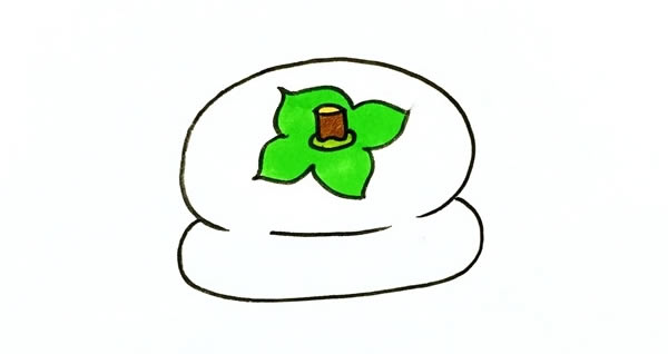 柿子簡(jiǎn)筆畫(huà) 柿子簡(jiǎn)筆畫(huà)圖片_柿子簡(jiǎn)筆畫(huà)彩色畫(huà)法步驟圖片
