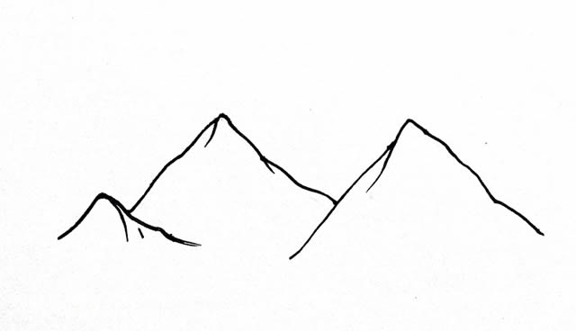 兒童畫(huà)喜馬拉雅山簡(jiǎn)筆畫(huà)畫(huà)法步驟教程