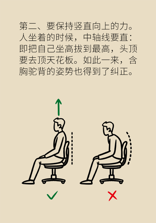 正確坐姿科普動漫制作：抬頭挺胸竟然不是最正確的姿勢？