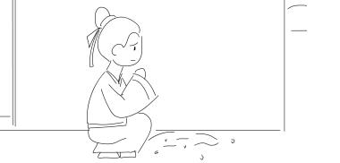 張三蹲在填好的坑旁，思考.jpg