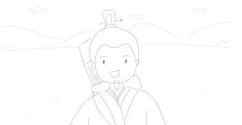 公明儀陶醉于這美麗的景色，他興致大發(fā).jpg