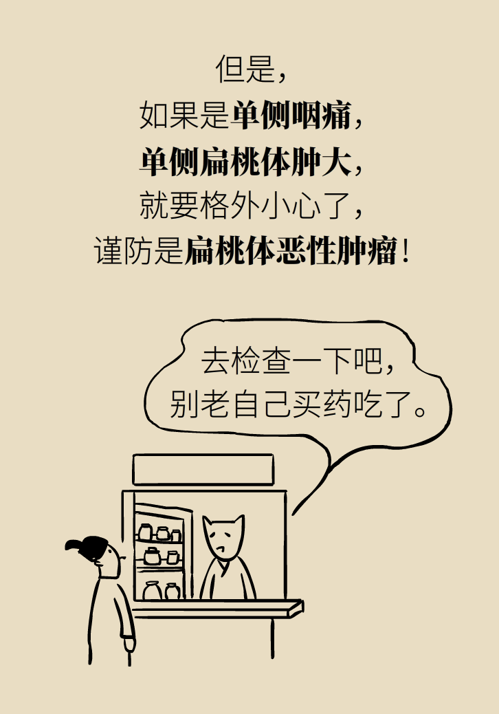 單側(cè)扁桃體腫大更兇險(xiǎn)！謹(jǐn)防惡性腫瘤