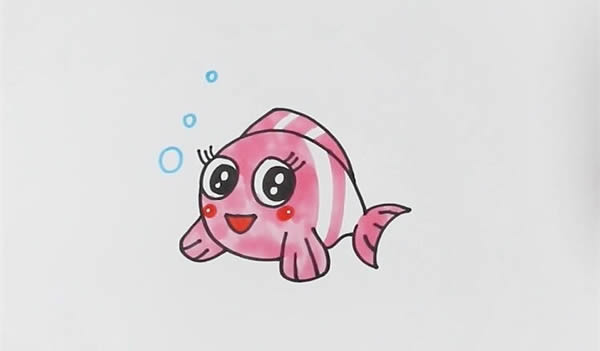 小丑魚 漂亮的小丑魚簡筆畫