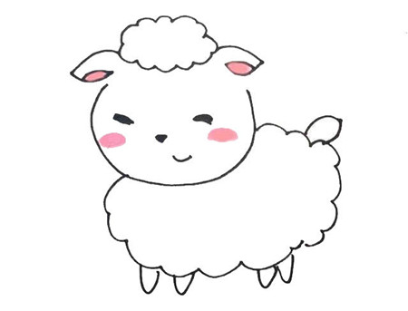 萌萌小綿羊簡(jiǎn)筆畫(huà) 綿羊簡(jiǎn)筆畫(huà)簡(jiǎn)單又漂亮